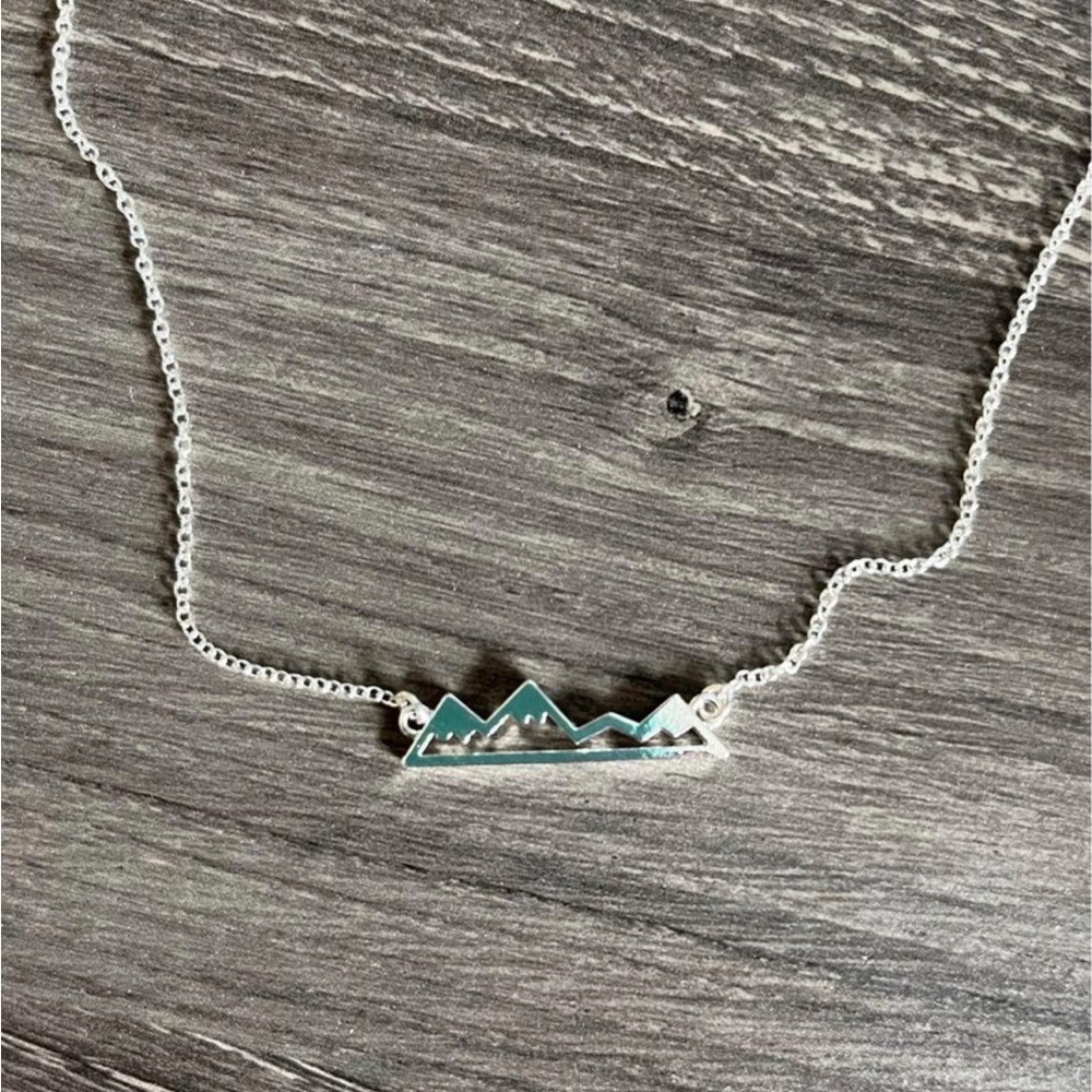 NEW Cute Steel Minimalist Hollow Mountain Necklace